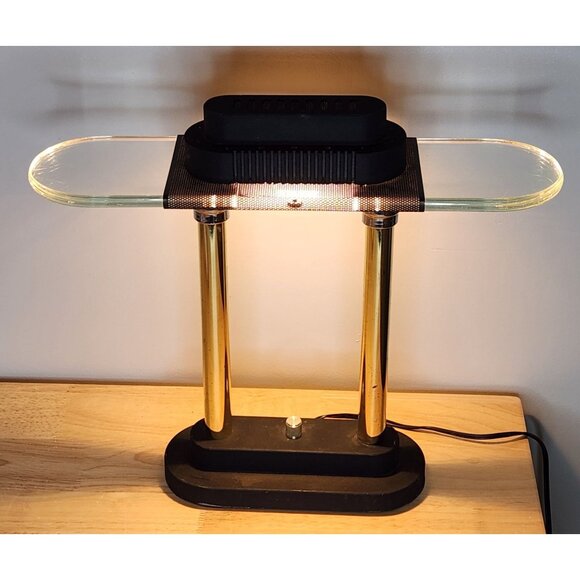 Halogen Desk Lamp ~ Art Deco Style ~ Robert Sonneman Design ~ UFO Lamp ~ Retro - Picture 2 of 10